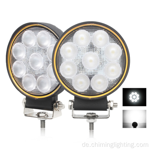 Wholesales 20W 25w Quadratrunde LED -Arbeit Licht Überschwemmungsstrahl Offroad LED Leuchten für LKW